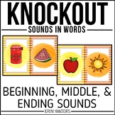 Beginning, Middle, & Ending Sound Game - Knockout - CVC Word Game