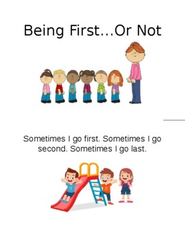 Preview of "Being First" Social Story