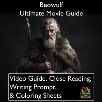 Preview of Beowulf Video Guide: Worksheet, & Close Reading, Coloring, & More!