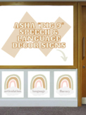 "Big 9" Speech and Language Room Decor Signs - Rainbow Boh