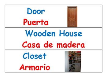 Preview of (Bilingual) Classroom Labels