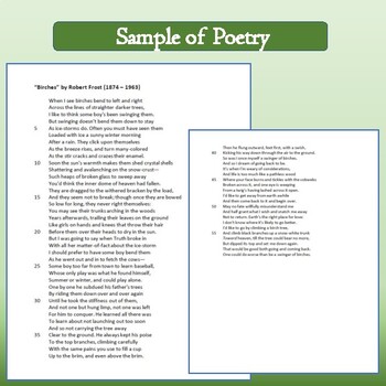 birches poem analysis