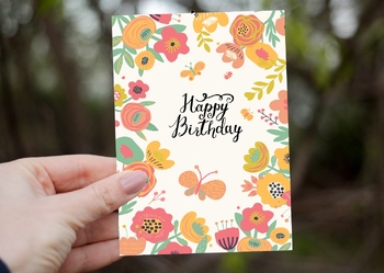 Preview of Printable Birthday Card, Happy Birthday Card Printable, Digital Birthday Card