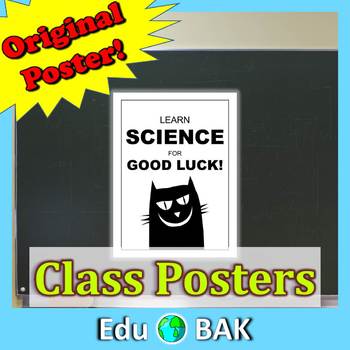 Preview of „Black Cat“ Science Poster Printable