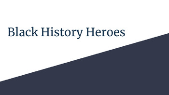 Preview of "Black History Heroes" Pack - Slides with SymbolStix supported simple sentences