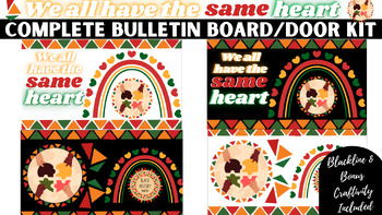 Preview of *Black History Month Complete Bulletin Board/Door Kit W/Bonus Activities & SVGs*