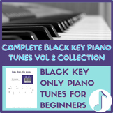 "Black Key Piano Tunes Volume 2" ebook - beginner piano sh