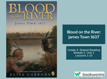 Preview of "Blood on the River: James Town 1607" Google Slides- Bookworms Supplement