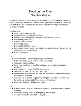 Preview of "Blood on the River" Teacher Guide