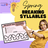 "Bloom"ing Syllables! Breaking Syllable Practice (Spring Version)