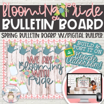 Preview of “Blooming” Bulletin Board **INCLUDES DIGITAL** - Farmhouse Style Spring Display