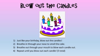 Preview of "Blow out the Candles" - Coping Skills Printable