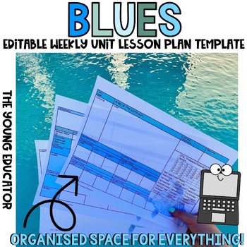 Preview of 'Blues' Detailed Weekly Unit Lesson Plan