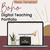 *Boho* Basic Digital Teaching Portfolio | Teacher Portfoli