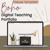 *Boho* Deluxe Digital Teaching Portfolio | Full Teacher Po