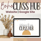 *Boho* Teachure Class Hub Website | CLASSROOM GOOGLE SITE