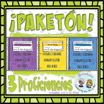 Preview of ¡PAKETÓN! | ¡Bonanza de Vocabulario! | Vocabulary Bonanza | Across Proficiencies