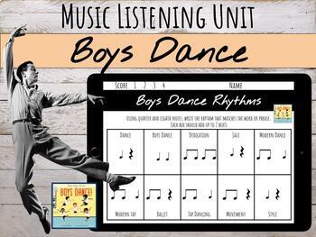 Preview of "Boys Dance" Book Companion Music Lesson | DEI, SEL, & Rhythm Composition