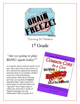 Preview of "Brain Freeze!" Counting On Patterns 1st Grade Common Core Game Packet