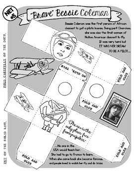 Bessie Coleman / Craft Project by Happy Class - Mini Projects | TpT