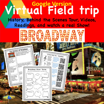 Preview of  Broadway virtual field trip for Music Band Choir Class Digital