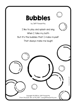 'Bubbles' by Jeff Foxworthy. Verbs and mood in poetry. by Gwyneth Hulse