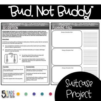 Preview of "Bud, Not Buddy" Novel Guide (Suitcase Project)