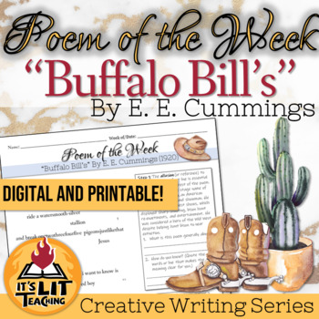 "Buffalo Bill's" by E. Cummings of the Week Activity (Distance Learning)