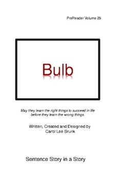 Preview of 'Bulb' Volume 29 PreReader Book