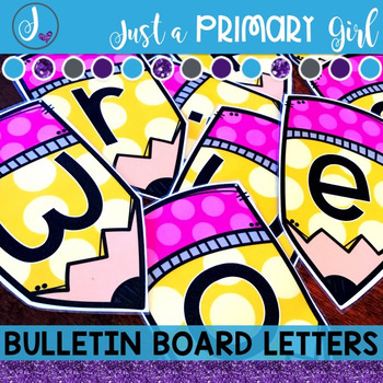 bulletin board letters yellow pencil by just a primary