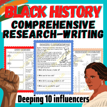 (Bundle) Black History Month activities & Women History Month Biography