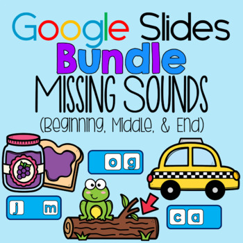 Preview of **Bundle** Google Slides: Missing Sounds (Beginning, Middle, and End)