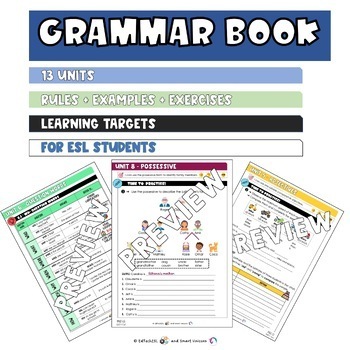 Preview of *Bundle* My ESL Grammar Book - Daily Practice: Rules, Worksheets and Activities
