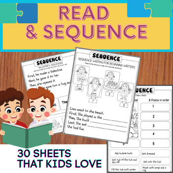 Preview of (Bundle) Read and Sequence / Sequence of events - I can read simple sentences