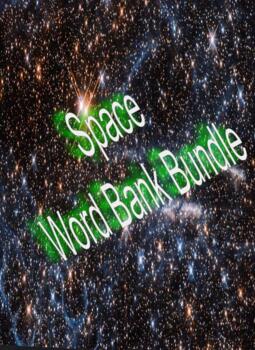 Preview of **Bundle** Space Units English to Spanish ESL/BIL Word Banks for Differentiation