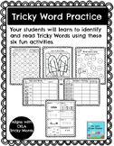 *Bundle*Tricky (Sight) Word Practices Activities- Aligns w