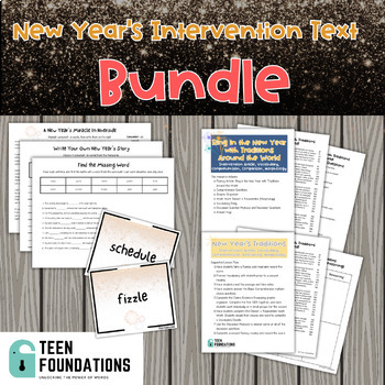 Preview of *Bundle* of New Year's Intervention Texts for Older Students | Secondary Phonics