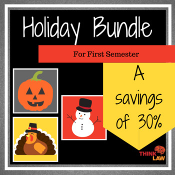 Preview of *Bundle* thinkLaw First Semester Holiday Bundle