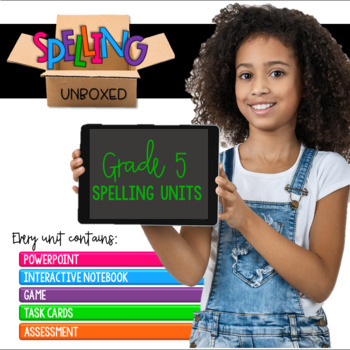 Preview of 5th Grade Spelling Units BUNDLE
