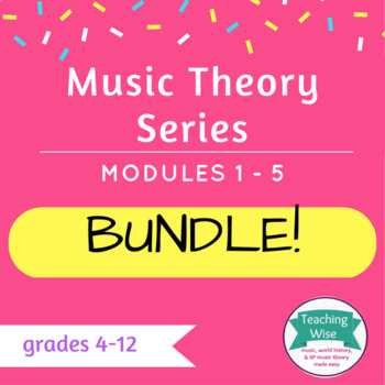 Preview of *Bundle* Complete Music Theory Series - all PowerPoints - Distance Learning