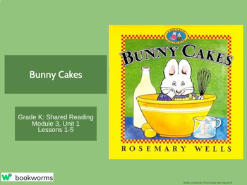 Preview of "Bunny Cakes" Google Slides- Bookworms Supplement