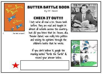 Preview of "Butter Battle" Bundle: Review of Plot, Characterization, Text Evidence, & More