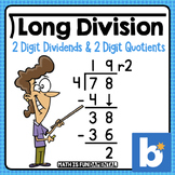 Long Division - 2 Digit Dividends & 2 Digit Quotients | Bo