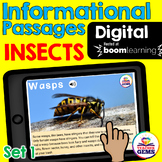 Insects Informational Passages Set 1 Boom Cards™ Distance 