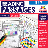 July Reading Passages - American Symbols & National Parks