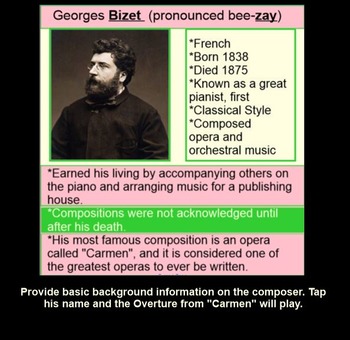 Preview of CARMEN - Overture - Bizet: Smartboard~ ti tika~ interactive