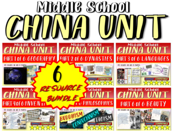 Preview of *** CHINA!!! 6-PART, visual, engaging 93-slide PowerPoint w free guided notes