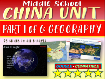 Preview of *** CHINA!!! (PART 1: GEOGRAPHY) Highly visual engaging, 93-slide PowerPoint