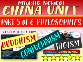 Preview of *** CHINA!!! (PART 5: PHILOSOPHIES) Highly visual engaging 93-slide PowerPoint