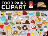 [CLIP ART] Food Pairs - 80 original PNG files